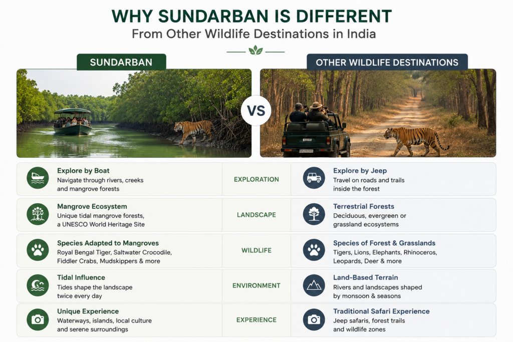 Why Sundarban Is Different from Other Wildlife Destinations in India